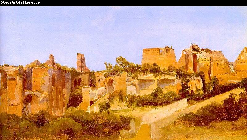 Charles Blechen The Ruins of the Septizonium on the Palatine in Rome